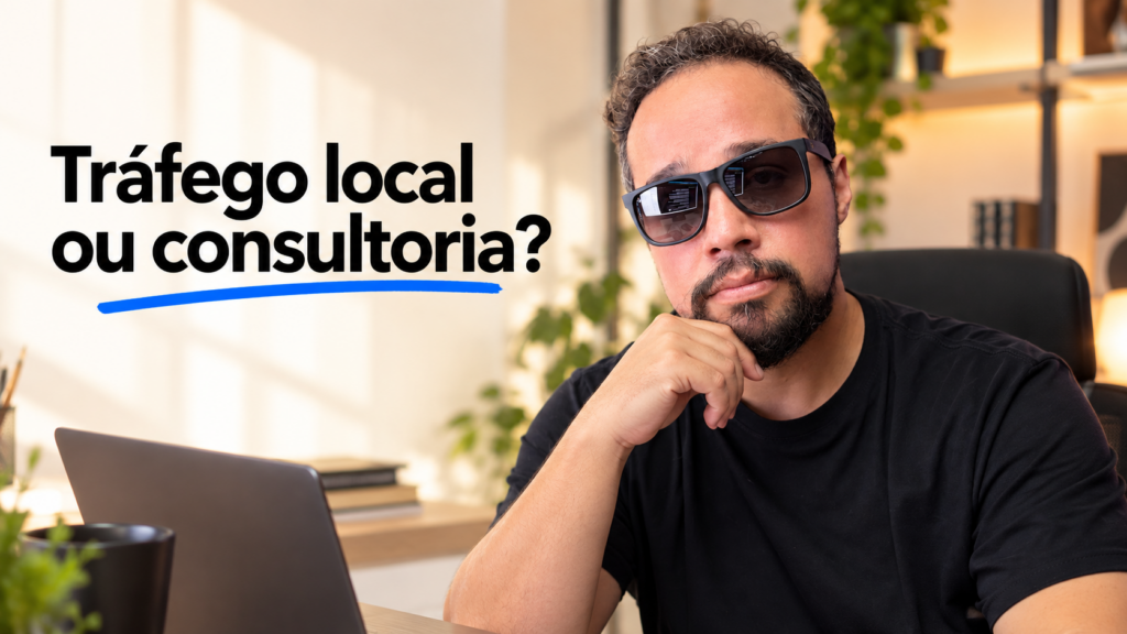 Éd Vieira ao lado do título Tráfego local ou consultoria?
